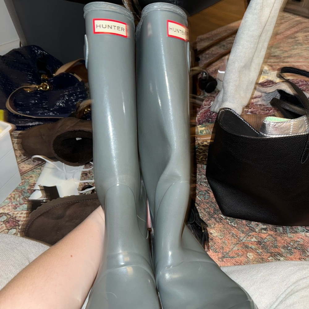 Hunter Gray Rain Boots